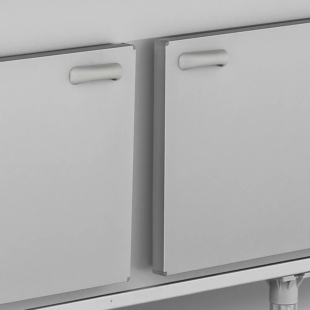 Miniatura 2 do Balcão Curvo GAPS-160D CZ, detalhe das portas do depósito
