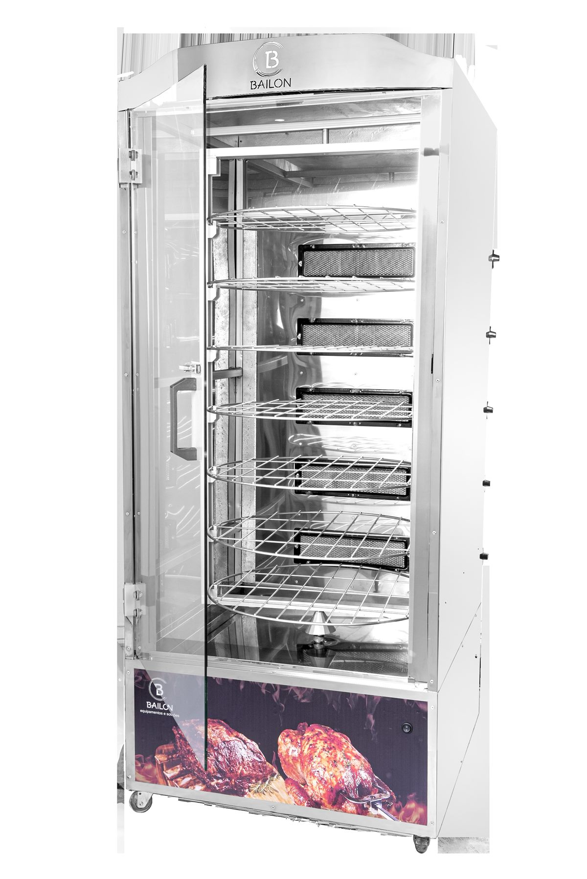 Miniatura 2 do Assador Grill 360° 120kg, detalhe das grelhas